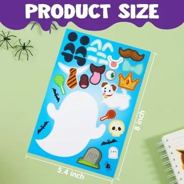 Halloween DIY Craft Stickers for Kids 36 PCS Party Favors