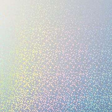 Cricut Printable Holographic Sticker Paper - US Letter Size (8.5in x 11in), Waterproof Sticker Paper for Printer, Compatible with Cricut Maker, Explore 3, & Cricut Joy Xtra, White (5 Ct)
