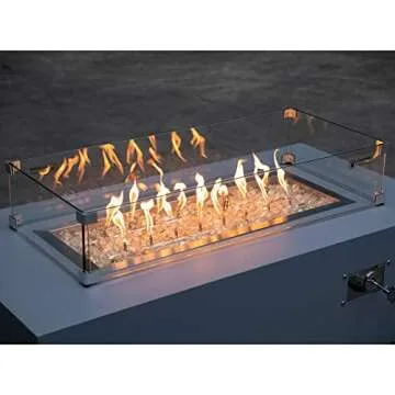 Stanbroil 10-Pound Reflective Tempered Fire Glass