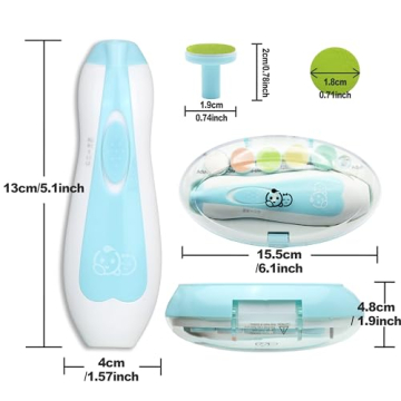 Royal Angels Baby Electric Nail Kit Safe Quiet Efficient Care