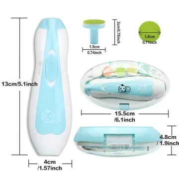 Royal Angels Baby Electric Nail Kit Safe Quiet Efficient Care