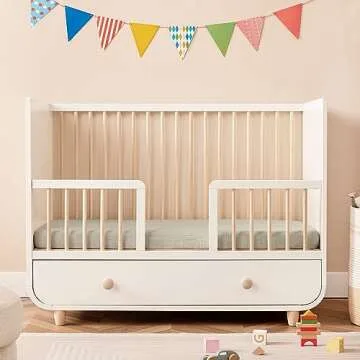 UBBCARE Muslin Crib Sheets for Boys and Girls, 28 X 52 Inches Cotton Fitted Baby Crib Sheet for Standard Crib and Toddler Mattresses, Ultra-Soft and Hypoallergenic Neutral Nursery Sheets - Shadow