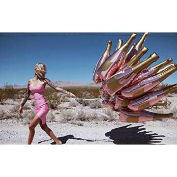 Rose Gold Champagne Bottle Balloon for Special Celebrations