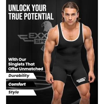 Powerlifting Singlet - High Performance Wrestling Singlet for Men