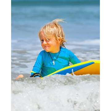 Willit Boys Rash Guard Swim Shirt Baby/Toddler Long Sleeve UPF 50+ Sun Protection SPF Quick Dry Shirt White 12-18 Months