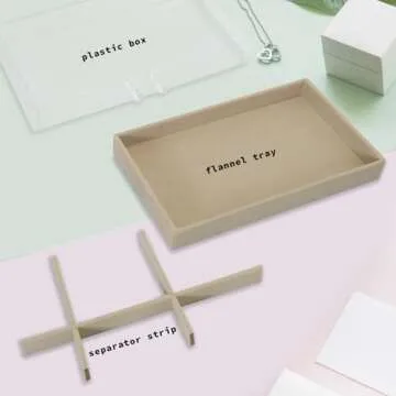 Clear Acrylic Jewelry Organizer with 3 Drawers, Acrylic Jewelry Box Organizer Can Be Stacked,Acrylic Earring Organizer for Storing Earrings Rings Necklaces,Clear Acrylic Jewelry Box for Women