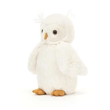 Jellycat Bashful Owl Stuffed Animal, Medium 10.5 inches | Bird Plush Toy | Classic Children's Gift