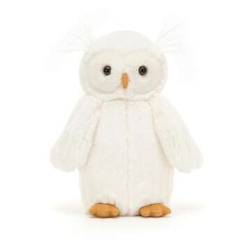 Jellycat Bashful Owl Stuffed Animal, Medium 10.5 inches | Bird Plush Toy | Classic Children's Gift