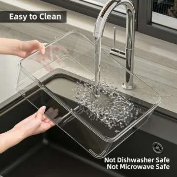 JOYZAN Divided Serving Tray with Lid and Handle - 2 Packs, Snackle Box Charcuterie Container 8 Compartment Snack Container Portable Snable Organizer for Fruits, Candy, Snacks, Picnic, Party&Travel