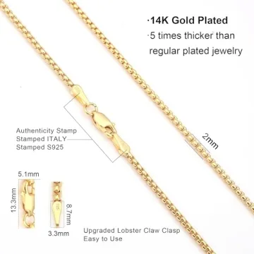 Waitsoul 925 Sterling Silver Box Chain for Style and Comfort