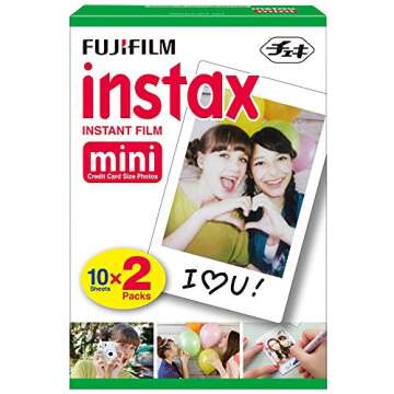Fujifilm Instax Mini Link Smartphone Printer (Dusky Pink) + Fuji Instax Mini Film (40 Sheets)