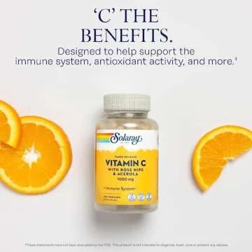 Solaray Vitamin C 1000mg Time Release Capsules - Immune Support