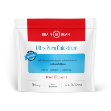 Brain Basics Ultra-Pure Colostrum - 4000mg Powder for Immune Support and Glowing Skin