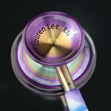 Engravable MDF Kaleidoscope Stethoscope - Custom Adult