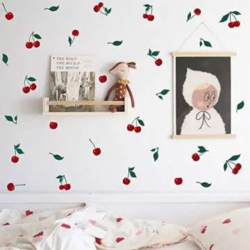 Cherry Wall Decal Stickers for Kitchen Nursery Decor