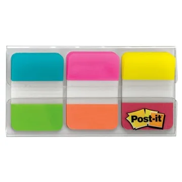 Post-it Tabs for Colorful Organization, 36 Tabs - Durable & Writable