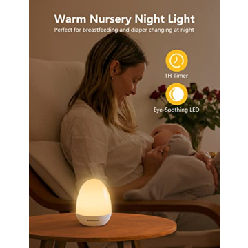 MediAcous Night Light - Dimmable & Portable Kids Lamp