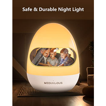 MediAcous Night Light - Dimmable & Portable Kids Lamp