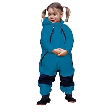 Tuffo Waterproof Rain Coveralls for Toddlers, Yellow