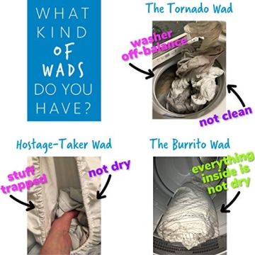 Wad-Free Bed Sheet Detangler Reduces Laundry Tangles - As Seen on Shark Tank, Made in USA