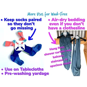 Wad-Free Bed Sheet Detangler Reduces Laundry Tangles - As Seen on Shark Tank, Made in USA