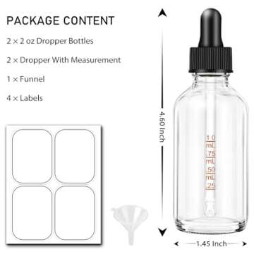 Bumobum 2-Pack Dropper Bottle Set for Essential Oils
