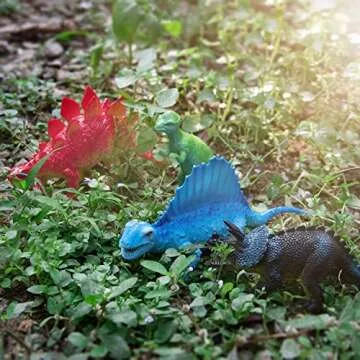 Peruser 12-Pack Dinosaur Toys with Educational Book for Kids