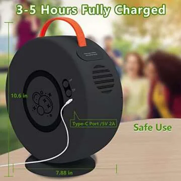 Bubble Machine for Kids Toddlers,Automatic Bubble Blower Rechargeable, 90° 360° Auto Rotatable Portable Bubble Maker Electric Bubbles Toy for 3 4 5 Year Old, Outdoor Wedding Party Birthday Gifts