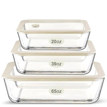Eco-Friendly Airtight Glass Food Container Set