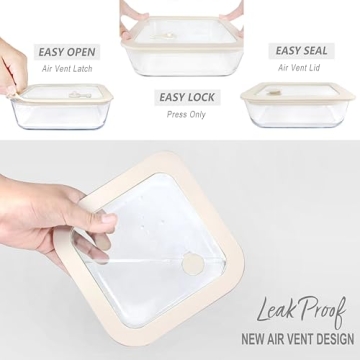 Eco-Friendly Airtight Glass Food Container Set