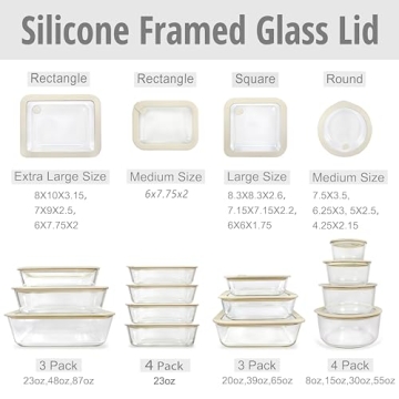 Eco-Friendly Airtight Glass Food Container Set