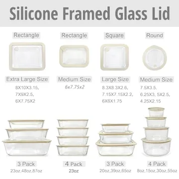 Eco-Friendly Airtight Glass Food Container Set