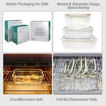 Eco-Friendly Airtight Glass Food Container Set
