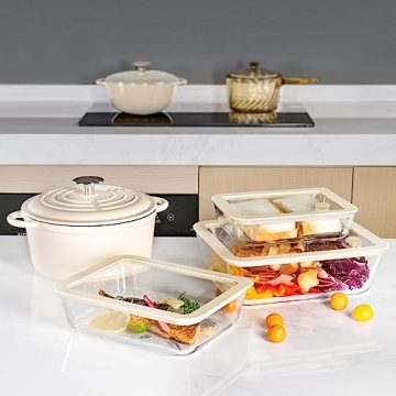 Eco-Friendly Airtight Glass Food Container Set