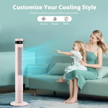 Antarctic Star Quiet Tower Fan with Remote Control for Home