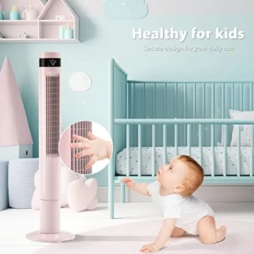 Antarctic Star Quiet Tower Fan with Remote Control for Home