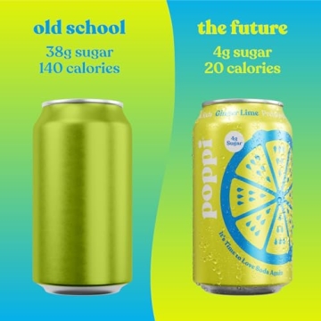 POPPI Prebiotic Soda - 12 Pack Sparkling Beverages