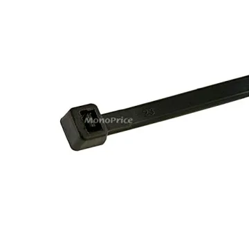 Monoprice 8" Cable Ties 100 Pack Black 40lbs