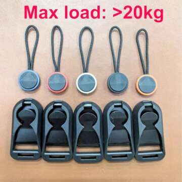 KASINshooting Super Load 20kg Quick Release Connector Buckle for Camera Neck Shoulder Straps to Carry DSLR Video Action Cameras