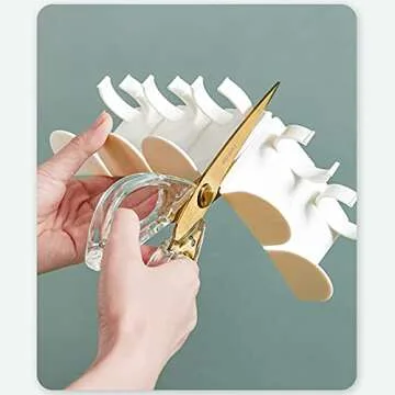 KTATA 20 Pcs White Kitchen Spice Gripper Clips With Base, Spice Jar Not Slip, Stable Spice Organizer, Can Holds 20 Jars（With 20 adhesives）