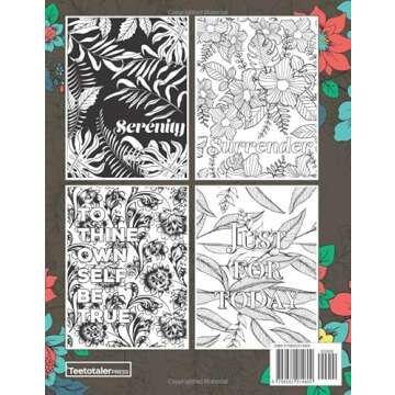 Keep It Simple | Sober Adult Coloring Book: Sobriety Gifts | Addiction Recovery | AA