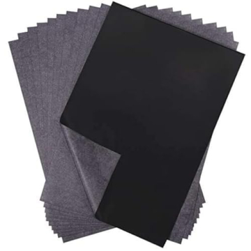 Selizo 100 Sheets Black Carbon Transfer Tracing Paper for Art Projects
