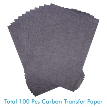 Selizo 100 Sheets of Black Carbon Transfer Paper for Artists