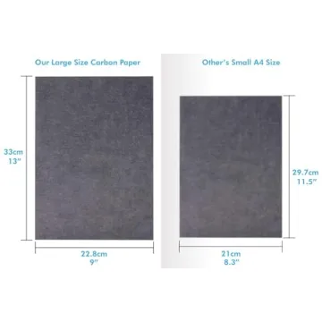Selizo 100 Sheets of Black Carbon Transfer Paper for Artists