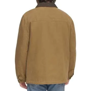 Levi's Men's Cotton Canvas Chore Coat, Worker Brown