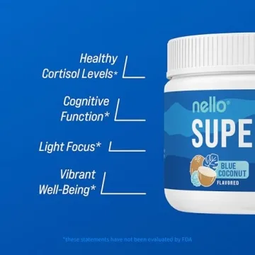 Nello Supercalm Powdered Drink Mix, Blue Coconut - Natural Relaxation & Focus