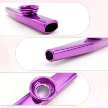 Quacc 6 PCS Metal Kazoos - The Perfect Musical Gift