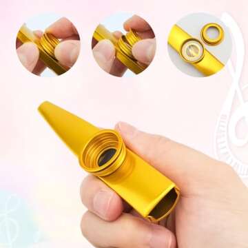 Quacc 6 PCS Metal Kazoos - The Perfect Musical Gift