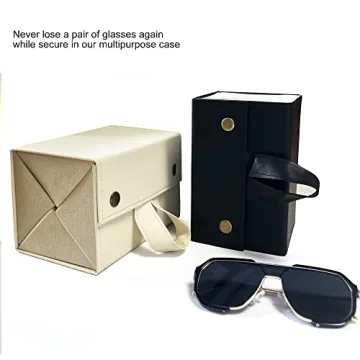 Longjet Travel Glasses Case Stylish 4 Slot Organizer