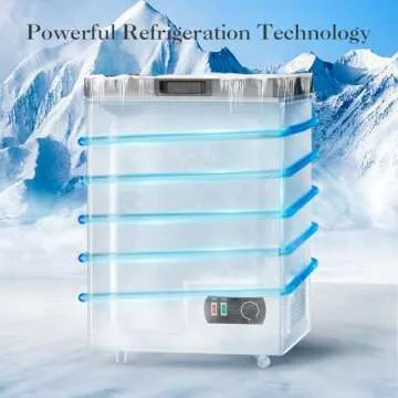 LifePlus Chest Freezer - Compact 4.2 Cu Ft Energy Efficient Freezer